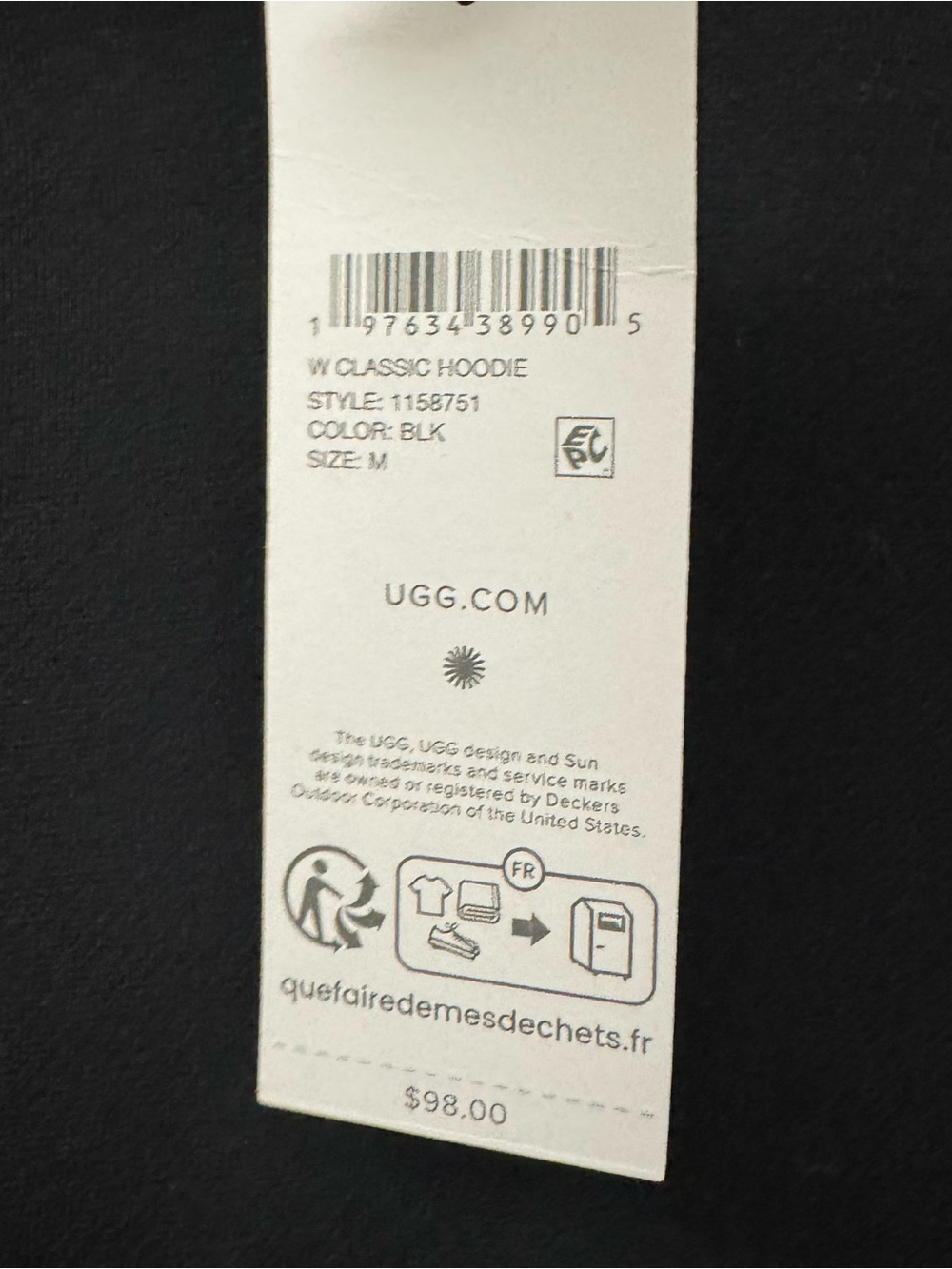 Nwt UGG womens classic hoodie
Tasman black Medium - Picture 3 of 4